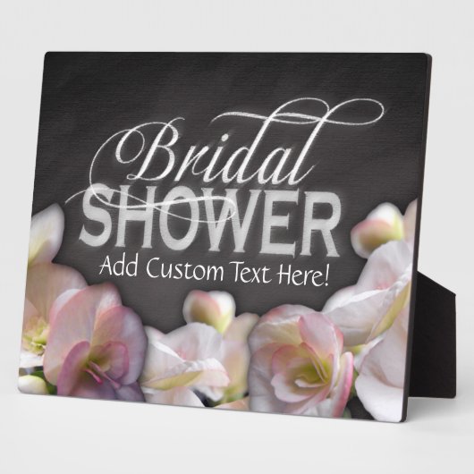 Vrijgezellenfeest van Floral en Chalkboard Fotoplaat (Zijkant)