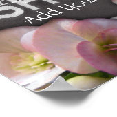 Vrijgezellenfeest van Floral en Chalkboard Poster (Hoek)