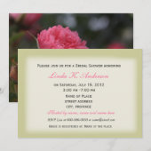 Vrijgezellenfeest van Florence, roze wilde rozen b Kaart (Voorkant / Achterkant)