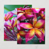 Vrijgezellenfeest van Frangipani Kaart (Voorkant / Achterkant)