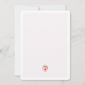 Vrijgezellenfeest van Franse croissant en koffie Kaart (Achterkant)