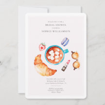 Vrijgezellenfeest van Franse croissant en koffie