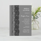 Vrijgezellenfeest van Franse kant (grijs) Kaart (Staand voorkant)