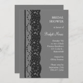 Vrijgezellenfeest van Franse kant (grijs) Kaart (Voorkant / Achterkant)