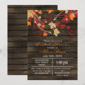 Vrijgezellenfeest van gebak herfst kaart (Voorkant / Achterkant)