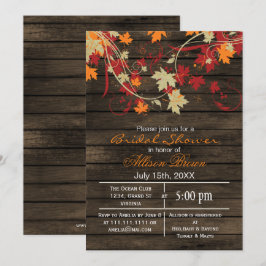 Vrijgezellenfeest van gebak herfst kaart