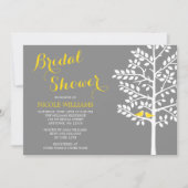 Vrijgezellenfeest van geel en grijs Tortelduifjes Kaart (Voorkant)