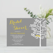 Vrijgezellenfeest van geel en grijs Tortelduifjes Kaart (Staand voorkant)