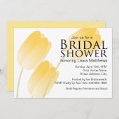 Vrijgezellenfeest van gele tulpen kaart (Voorkant / Achterkant)