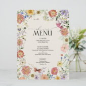 Vrijgezellenfeest van geperste wilde Lijsten Menu (Staand voorkant)