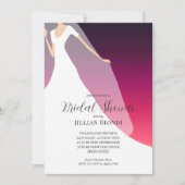 Vrijgezellenfeest van Gown en Veil Cherry Kaart (Voorkant)