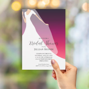 Vrijgezellenfeest van Gown en Veil Cherry Kaart