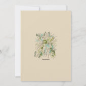 Vrijgezellenfeest van groene bladgroen kaart (Achterkant)