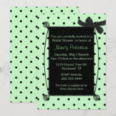  Vrijgezellenfeest van groene en zwarte poolwieg Kaart (Voorkant / Achterkant)