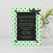  Vrijgezellenfeest van groene en zwarte poolwieg Kaart (Staand voorkant)