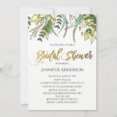 Vrijgezellenfeest van groene goudflens met bladere kaart (Voorkant)