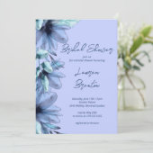 Vrijgezellenfeest van grof dun blauw violet kaart (Staand voorkant)