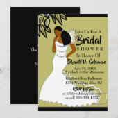 Vrijgezellenfeest van het Afrikaanse Amerikaanse W Kaart (Voorkant / Achterkant)