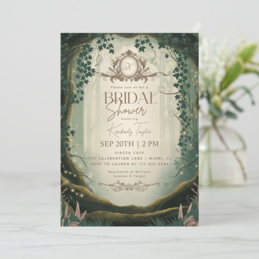 Vrijgezellenfeest van het Enchanted Forest Storybo Kaart (Staand voorkant)