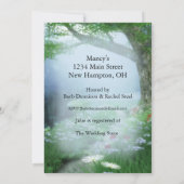 Vrijgezellenfeest van het Enchanted Woodland Fores Kaart (Achterkant)