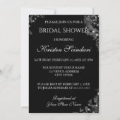 Vrijgezellenfeest van het joodse dress White Black Kaart (Achterkant)