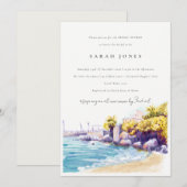 Vrijgezellenfeest van het kuststrand van Sand Beac Kaart (Voorkant / Achterkant)