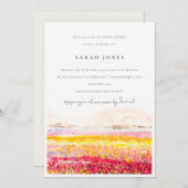 Vrijgezellenfeest van het landschap van het voorja kaart (Voorkant / Achterkant)