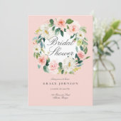 Vrijgezellenfeest van het lente-Romantische Floral Kaart (Staand voorkant)