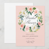 Vrijgezellenfeest van het lente-Romantische Floral Kaart (Voorkant / Achterkant)