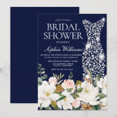 Vrijgezellenfeest van het marineslag- en witwennin kaart (Voorkant / Achterkant)