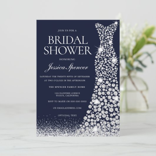 Vrijgezellenfeest van het mousserende witte wedden kaart (Staand voorkant)