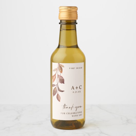 Vrijgezellenfeest van het najaar van de herfst van wijn etiket (Voorkant)