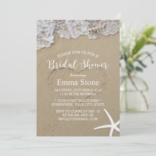 Vrijgezellenfeest van het strand van Starfish Summ Kaart (Staand voorkant)