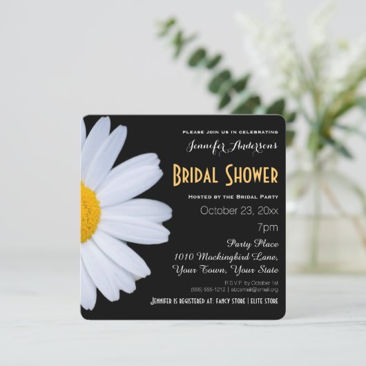 Vrijgezellenfeest van het thema Black and White Da Kaart (Staand voorkant)