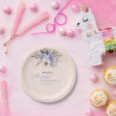 Vrijgezellenfeest van het Violet Peach pasta Geome Papieren Bordje (Feest)