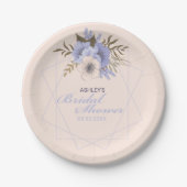 Vrijgezellenfeest van het Violet Peach pasta Geome Papieren Bordje (Voorkant)