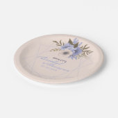 Vrijgezellenfeest van het Violet Peach pasta Geome Papieren Bordje (Gekanteld)