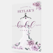 Vrijgezellenfeest van het Wit-huwelijk van Lavende Acryl Bord (Hoek)