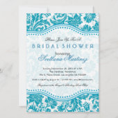 Vrijgezellenfeest van het witte en blauwgroene Flo Kaart (Voorkant)