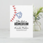 Vrijgezellenfeest van honkbal Homerun Glitter Kaart (Staand voorkant)