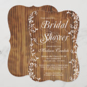 Vrijgezellenfeest van hout van het land kaart (Voorkant / Achterkant)