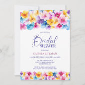 Vrijgezellenfeest van kleurrijk Floral Kaart (Voorkant)