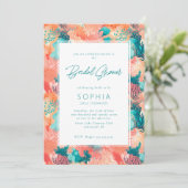 Vrijgezellenfeest van koraalrif kaart (Staand voorkant)