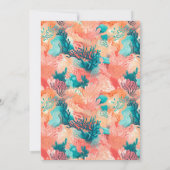 Vrijgezellenfeest van koraalrif kaart (Achterkant)