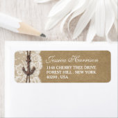 Vrijgezellenfeest van kraft, kant en nicht anker etiket (Insitu)