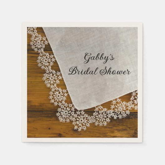 Vrijgezellenfeest van landkant en hout van Barn Wo Servetten (Voorkant)