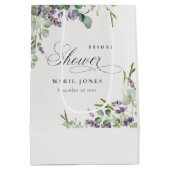 Vrijgezellenfeest van lavendel Eucalyptus Leafy Fo Medium Cadeauzakje (Achterkant)