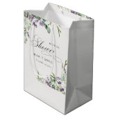 Vrijgezellenfeest van lavendel Eucalyptus Leafy Fo Medium Cadeauzakje (Achterkant Gekanteld)