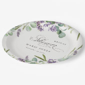 Vrijgezellenfeest van lavendel Eucalyptus Leafy Fo Papieren Bordje (Gekanteld)