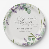 Vrijgezellenfeest van lavendel Eucalyptus Leafy Fo Papieren Bordje (Voorkant)